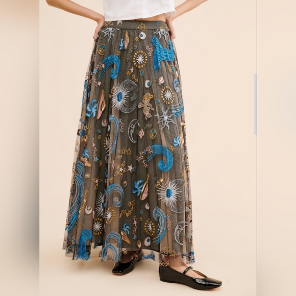 Anthropologie Geisha Designs Icon Tulle Maxi Skirt - Picture 8 of 10